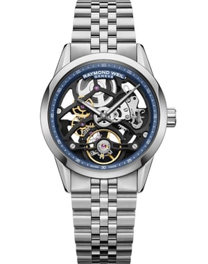 Raymond Weil Freelancer Calibre Rw1212 Skeleton Men's Silver Watch 2783-ST-50000
