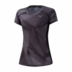 Mizuno Aero T-shirt zwart/grijs voor dames