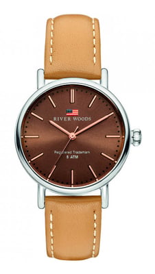 River Woods Oswego dameshorloge Bruin RW340017