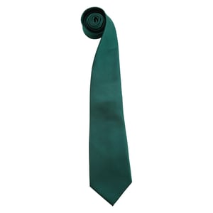 Premier Heren Kleuren Mode Stropdas (Fles groen)