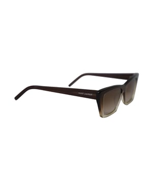 Saint Laurent Cat Eye Sunglasses in Brown Acetate