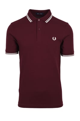 Fred Perry Twin Tipped Polo Shirt Oxblood