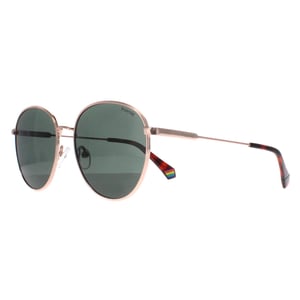 Polaroid Ronde Unisex Goud Koper Groen Gepolariseerd PLD 6215/S/X