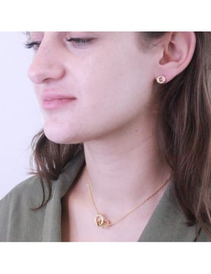 Boucles d'oreilles Ophir - Doré et Cristal