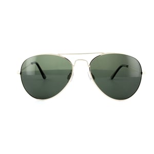 Polaroid Aviator unisex goudgroen gepolariseerde zonnebril