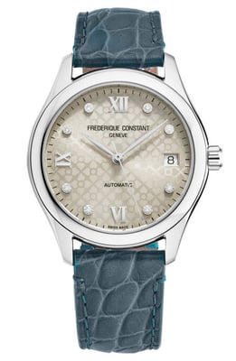 Frédérique Constant  Dames Horloge Blauw FC-303LGD3B6