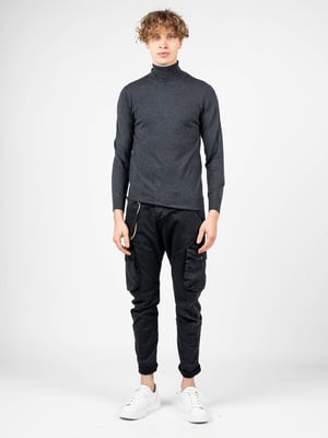 Xagon Man Pullover Turtleneck Herr Grå