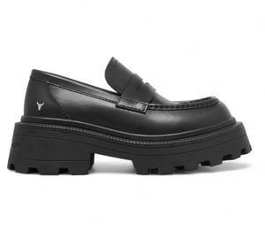 Windsor Smith Zwarte Leren Chunky Loafers - True