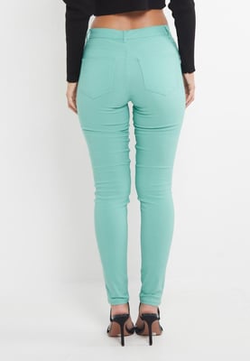 MYT Dames Skinny Super Stretch Chino Mint Groen