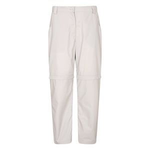 Mountain Warehouse Dames/Dames Quest Zip-Off wandelbroek (Lichtgrijs)