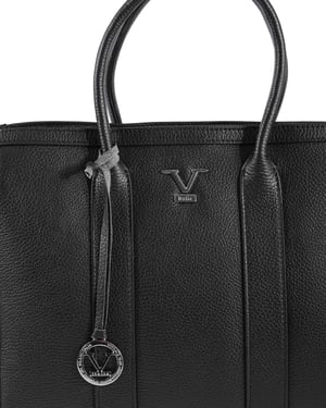 V Italia Womens Handbag CA1030 Dollaro Nero