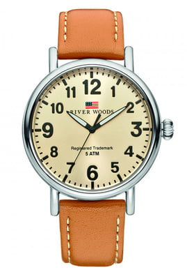 River Woods Sacramento herenhorloge Bruin RW420017