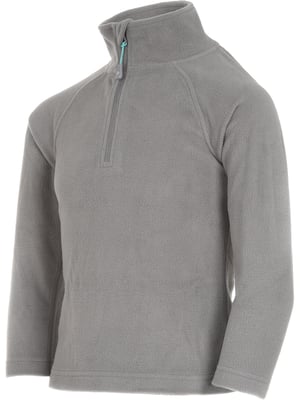 Warm Girls Zip Micro Fleece Dove Grey