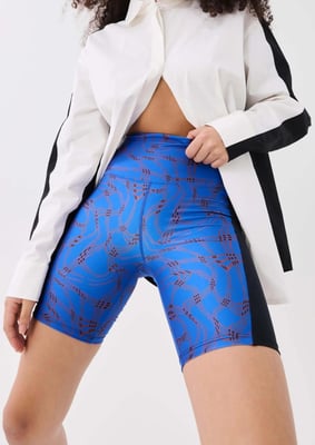 PE Nation Womens Equilibrium Bike Short in Print