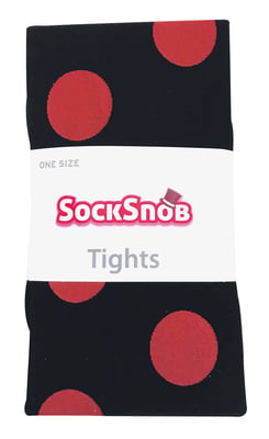 Sock Snob - Färgade 80 denier ogenomskinliga mode-strumpbyxor för damer - Big Spot