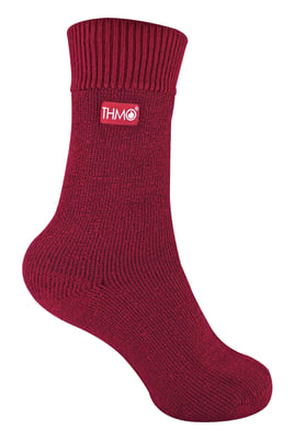 Kids Thermal Socks for Winter | THMO | Warm Fluffy Fleece Inner Socks for Boys & Girls - Fuchsia