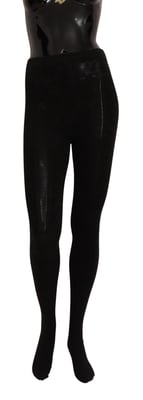 Dolce & Gabbana Zwarte wollen stretch panty kousen voor dames
