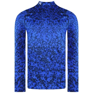 Under Armour Storm Lange Mouw Blauw Heren AOP Golf Mock Baselayer 1366273 400