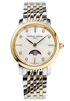 Frédérique Constant Slimline Maanfase Dames Multikleur Horloge FC-206MPWD1S3B
