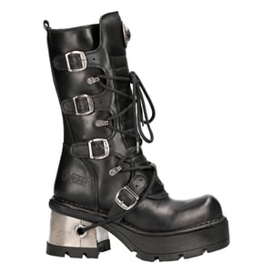 New Rock läderstövlar för kvinnor - Gothic Mid-Calf Boots-373-S33