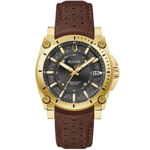 Bulova Precisionist Icon Herenhorloge Bruin 97B216
