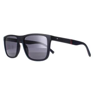 Tommy Hilfiger TH 2043 FLL IR mat blauw grijze zonnebril