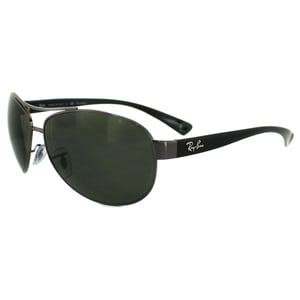Ray-Ban Sunglasses 3386 Gunmetal Polarized Green 004/9A 63mm