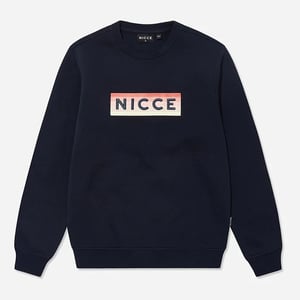Nicce Lange Mouw Crew Hals Pullover Navy Blauw Heren Truien 204 1 03 02 0003