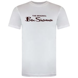 Ben Sherman Large Logo Mens White T-Shirt