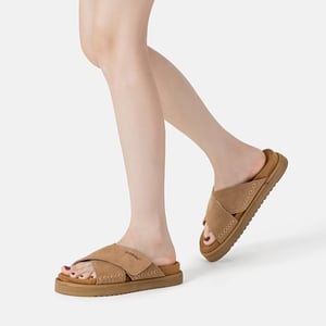 EVER AU Australia Sandaler i rosa läder för kvinnor