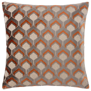 Paoletti Ledbury Velvet Jacquard Feather Filled Cushion