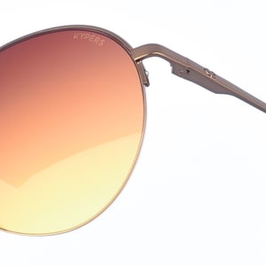 Maxy women's oval-shaped metal sunglasses
