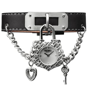 Rebel Women's Seagate Silver Dial Leather Watch