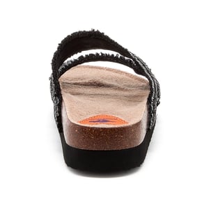 Rocket Dog Aruba Raffia Textil Dam Svart Sandaler