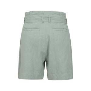 Mountain Warehouse Dames/Dames Oatley Linnen Blend Korte Broek (Kaki Groen)