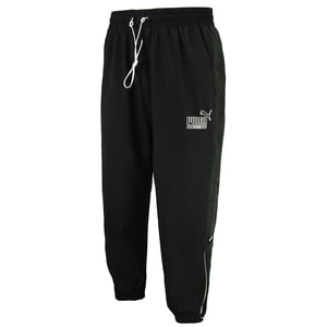 Puma King Logo Vävda Träningsbyxor Svart Herr Joggers 598418 01