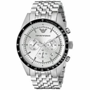 Emporio Armani AR6073 Sportivo Silver Chronograph herrklocka