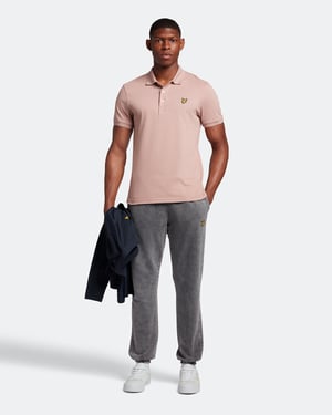 Lyle & Scott Plain Polo Shirt in Pink