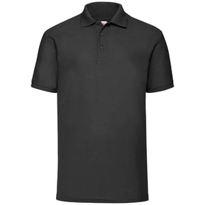 Fruit of the Loom Heren 65/35 Poloshirt (Zwart)