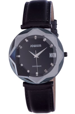 Jowissa: crystal women'sblack watch