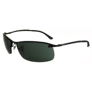 Ray-Ban Wrap Mens Matt Black Green Sunglasses RB3183