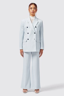 Iris Slim Fit Blue Trouser