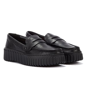Clarks Torhill Penny Läder Dam Svarta Komfortskor