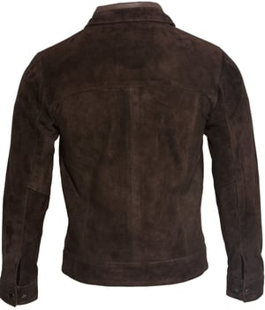Retro Goat Suede Leather Biker Jacket