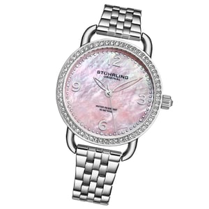 Silver and Pink Symphony Quartz 38mm