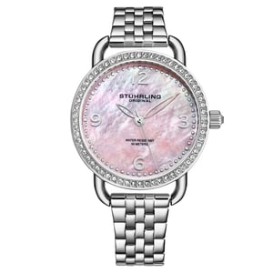 Silver and Pink Symphony Quartz 38mm
