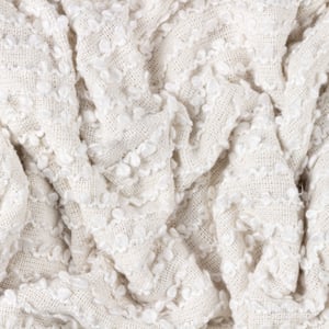 Höem Arvo Boucle Yarn Woven Fringed Throw