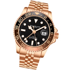 Rose Gold Meridian GMT Quartz 42mm