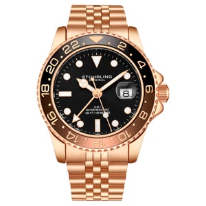 Rose Gold Meridian GMT Quartz 42mm
