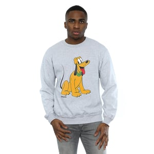 Disney Heren Klassiek Pluto Sweatshirt (Sportgrijs)